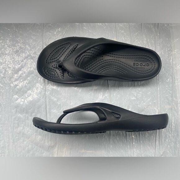 Crocs Women's Kadie II Flip Flops Black Sz 4 US - Picture 10 of 12